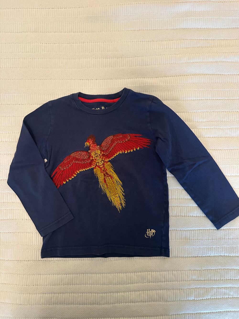 Harry Potter x Mini Boden 4-5y Superstitch Fawkes Long Sleeve